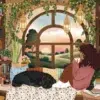 Book Nook2 Puzzle Book Nook - Villager - 1000 pièces