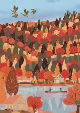 Puzzle Changing Seasons - Villager - 1000 pièces