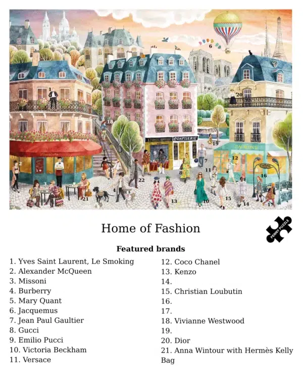 Puzzle Home of Fashion - Penny Puzzle - 2000 pièces