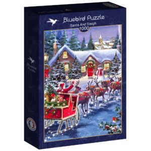 Puzzle Santa And Sleigh  - Bluebird - 1000 pièces