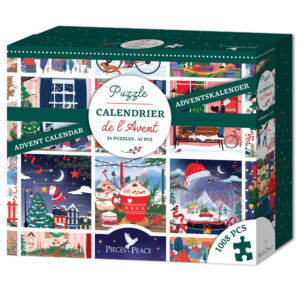 Puzzle Calendrier de l'Avent Pieces & Peace - Pieces & Peace - 24x42 pièces