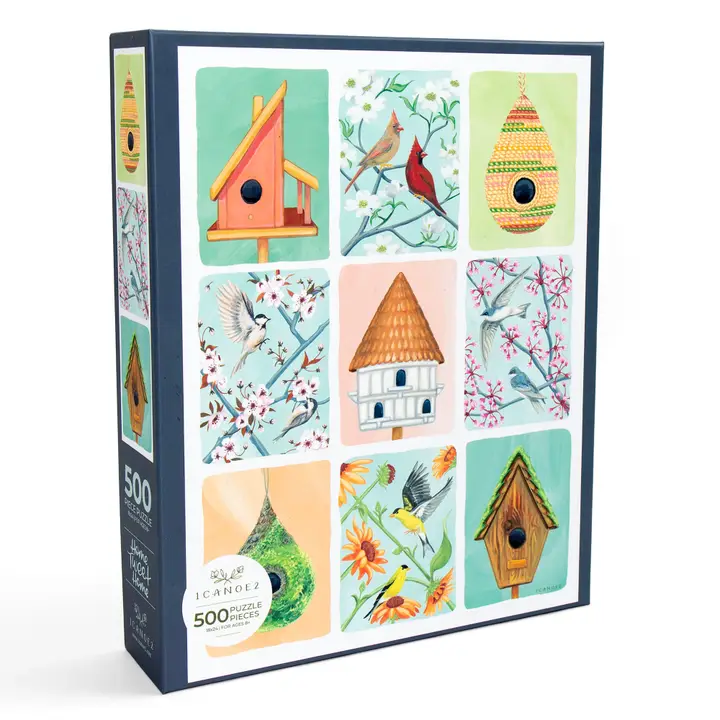 Puzzle Home Tweet Home Birdhouses Grid - 1canoe2 - 500 pièces