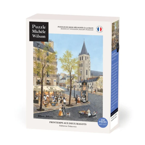 Puzzle PRINTEMPS AUX DEUX MAGOTS - Michèle Wilson - 150 pièces