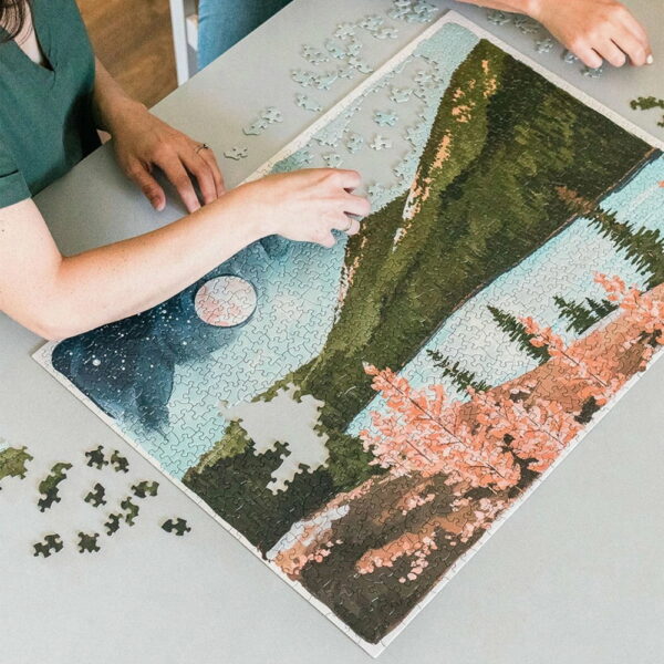Puzzle Alpine Moon - 1canoe2 - 1000 pièces
