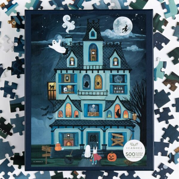 Puzzle Halloween House - 1canoe2 - 500 pièces