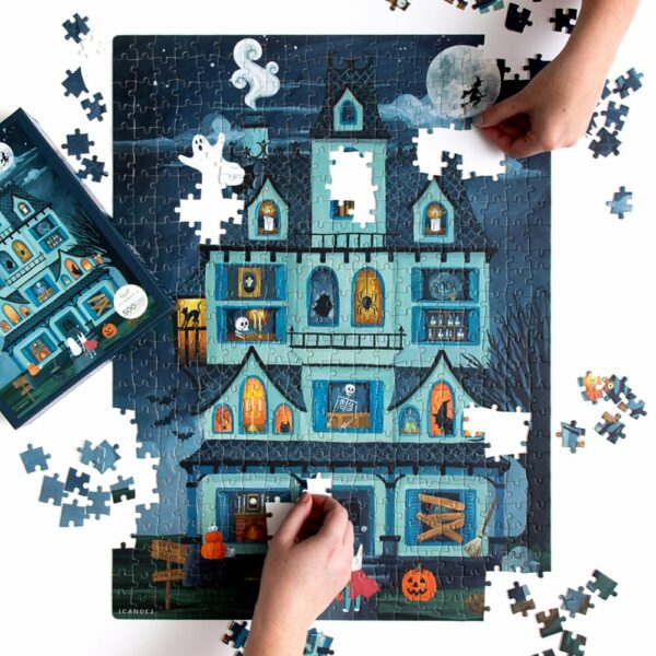Puzzle Halloween House - 1canoe2 - 500 pièces