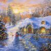 Puzzle Christmas Cottage - Bluebird - 2000 pièces Puzzle Christmas Cottage - Bluebird - 2000 pièces
