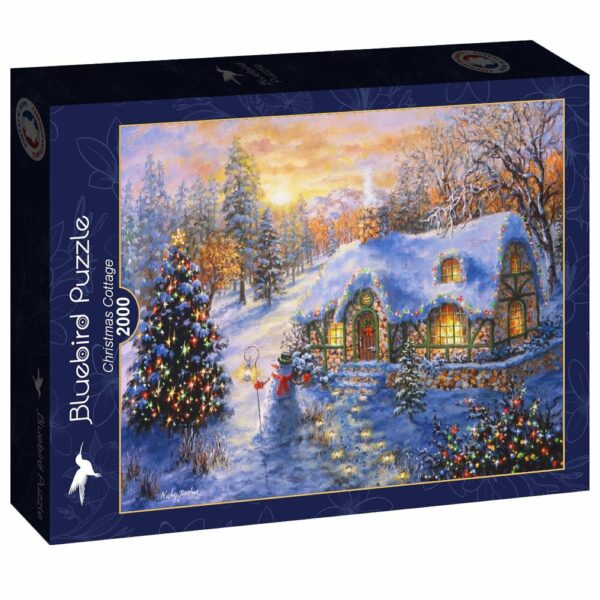 Puzzle Christmas Cottage - Bluebird - 2000 pièces Puzzle Christmas Cottage - Bluebird - 2000 pièces