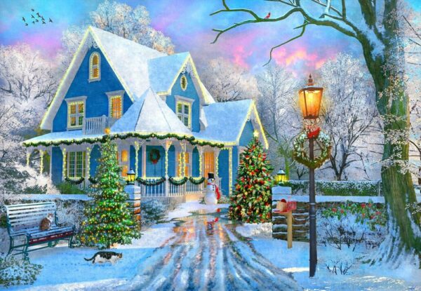 Puzzle Christmas at Home - Bluebird - 500 pièces