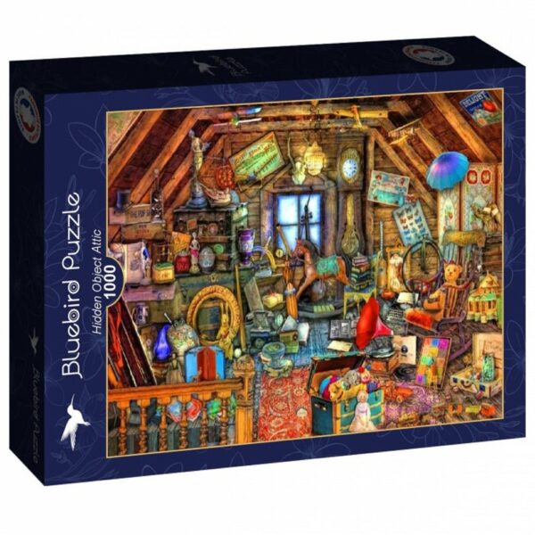 Puzzle Hidden Object Attic - Bluebird - 1000 pièces