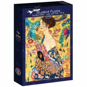 Puzzle Lady with Fan - Bluebird - 1000 pièces