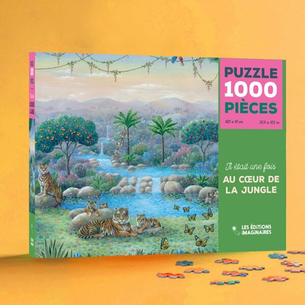 Puzzle Au cœur de la jungle - Les Éditions Imaginaires - 1000 pièces Puzzle Au cœur de la jungle - Les Éditions Imaginaires - 1000 pièces