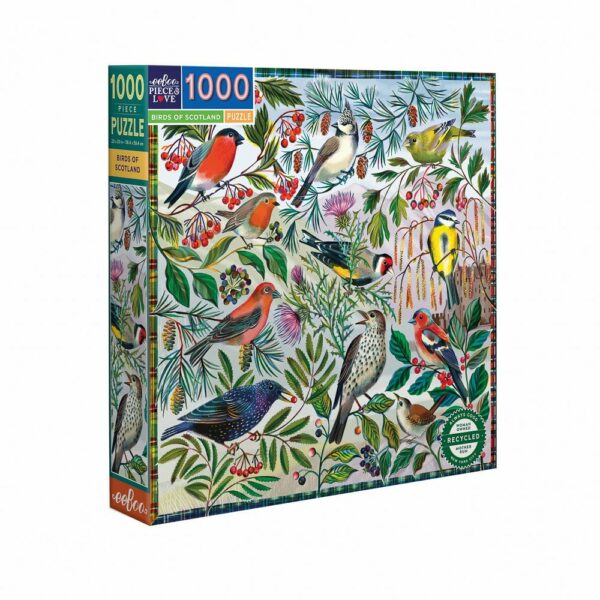 Puzzle Birds of Scotland - eeBoo - 1000 pièces