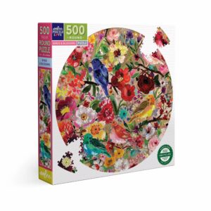 Puzzle Birds & Blossoms - eeBoo - 500 pièces