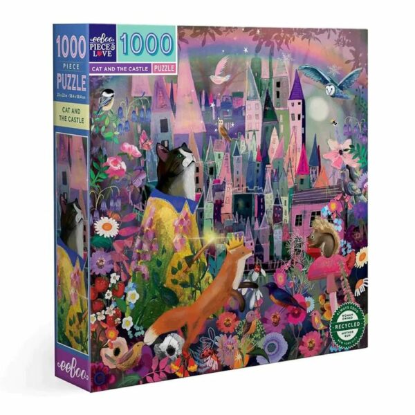 Puzzle Cat and the Castle - eeBoo - 1000 pièces