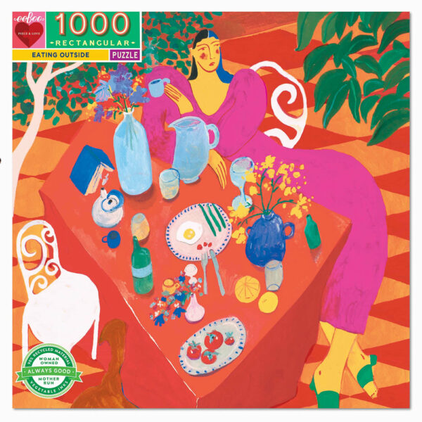 Puzzle Eating Outside - eeBoo - 1000 pièces