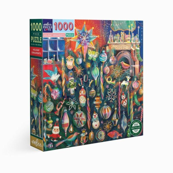 Puzzle Holiday Ornaments - eeBoo - 1000 pièces Puzzle Holiday Ornaments - eeBoo - 1000 pièces