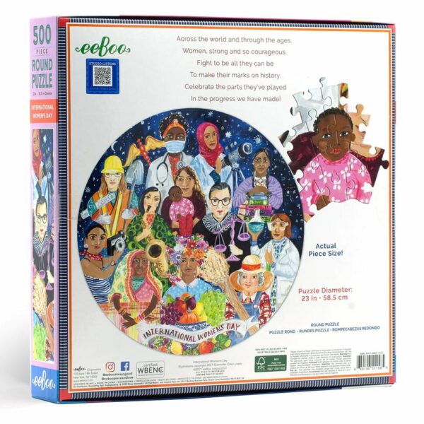 Puzzle International Women's Day - eeBoo - 500 pièces