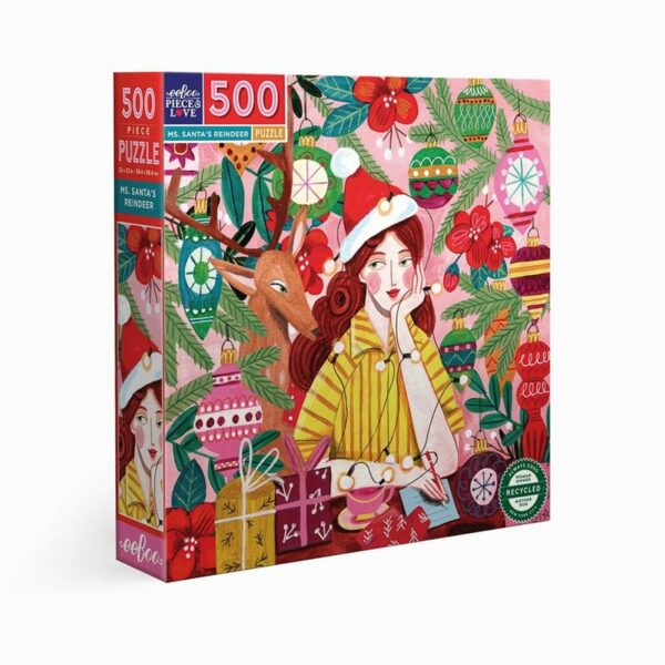 Puzzle Ms. Santa's Reindeer - eeBoo - 500 pièces