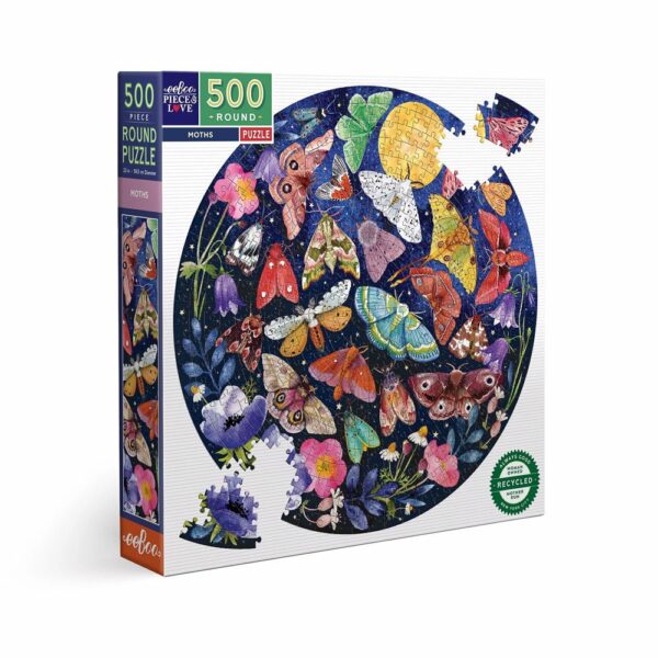 Puzzle Moths - eeBoo - 500 pièces Puzzle Moths - eeBoo - 500 pièces