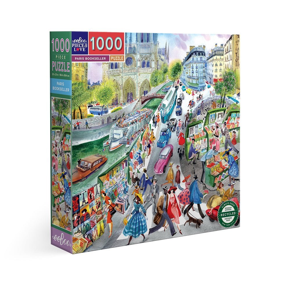 Puzzle Paris Bookseller - eeBoo - 1000 pièces