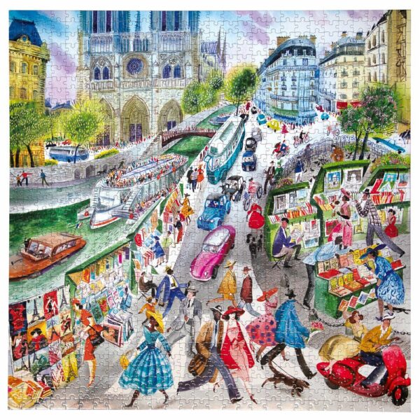 Puzzle Paris Bookseller - eeBoo - 1000 pièces