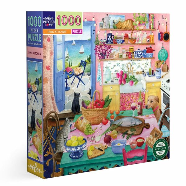 Puzzle Pink Kitchen - eeBoo - 1000 pièces Puzzle Pink Kitchen - eeBoo - 1000 pièces