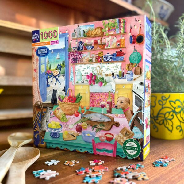 Puzzle Pink Kitchen - eeBoo - 1000 pièces Puzzle Pink Kitchen - eeBoo - 1000 pièces