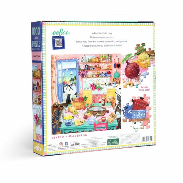 Puzzle Pink Kitchen - eeBoo - 1000 pièces Puzzle Pink Kitchen - eeBoo - 1000 pièces