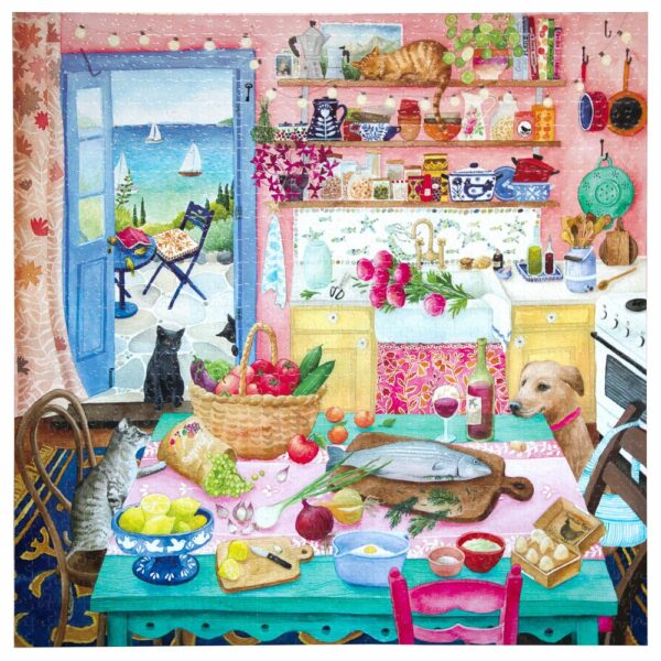 Puzzle Pink Kitchen - eeBoo - 1000 pièces Puzzle Pink Kitchen - eeBoo - 1000 pièces