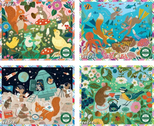Puzzle Underwater Treasure - eeBoo - 36 pièces