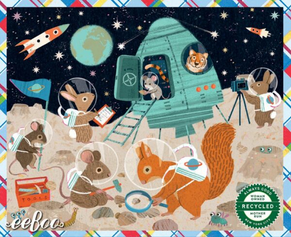Puzzle Visit to the Moon - eeBoo - 36 pièces