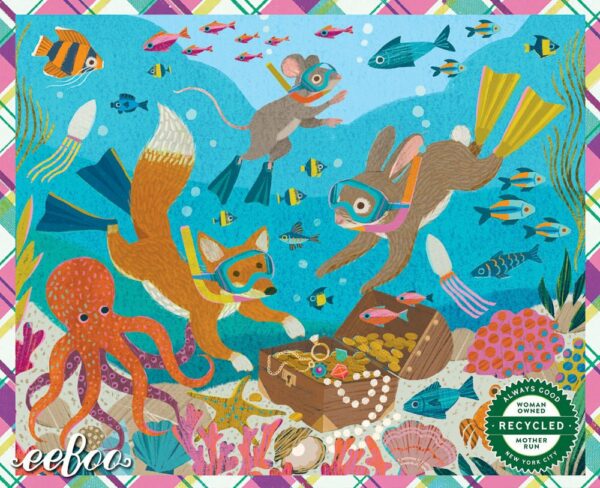 Puzzle Underwater Treasure - eeBoo - 36 pièces