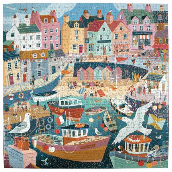 Puzzle Seaside Harbor - eeBoo - 1000 pièces