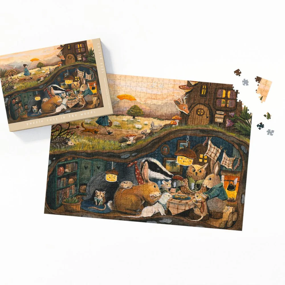 Puzzle Cosy in the Woods - Esther Bennink - 1000 pièces