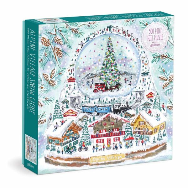 Puzzle Alpine Village Snowglobe - Galison - 500 pièces