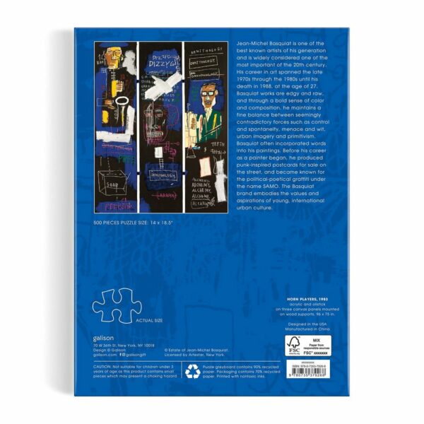 Puzzle Basquiat Horn Players - Galison - 500 pièces
