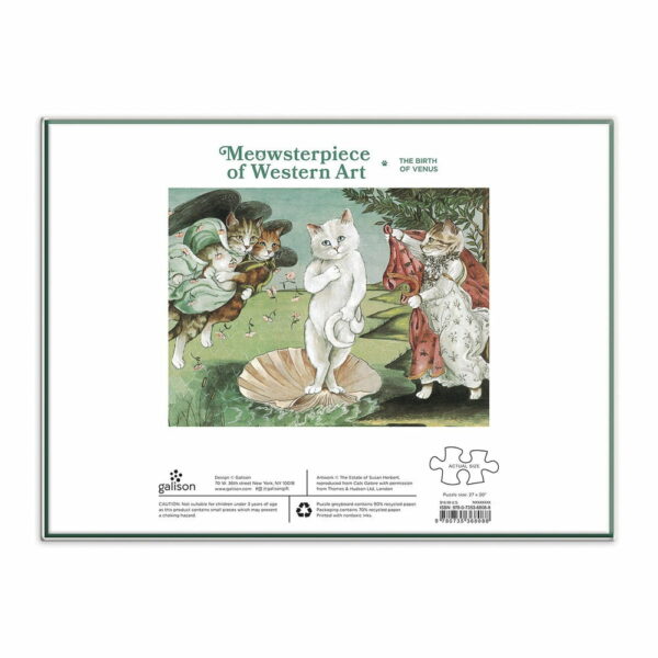 Puzzle Birth of Venus Meowsterpiece - Galison - 1000 pièces