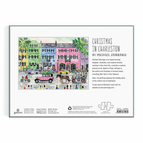 Puzzle Christmas in Charleston - Galison - 1000 pièces