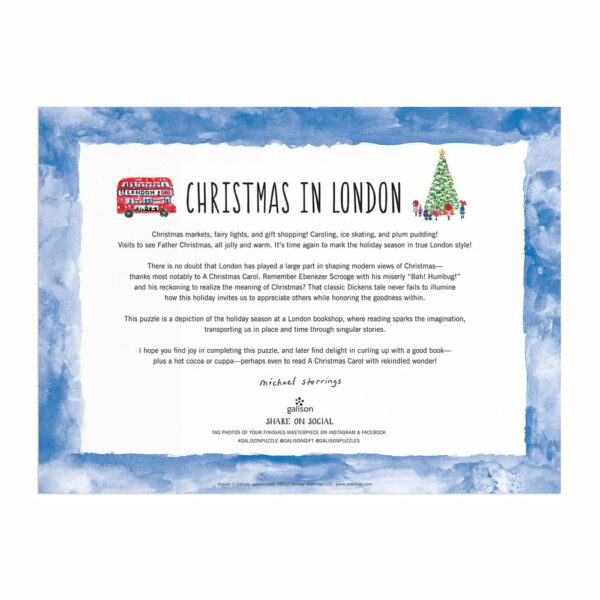Puzzle Christmas in London - Galison - 1000 pièces