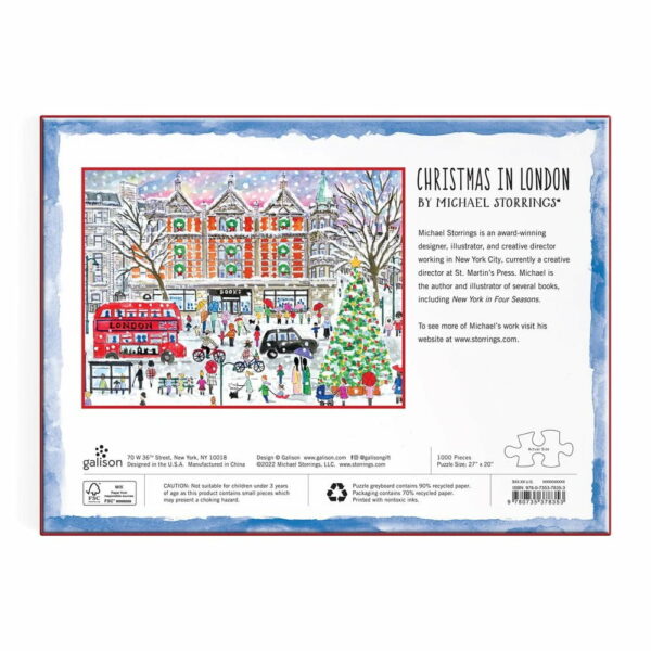 Puzzle Christmas in London - Galison - 1000 pièces