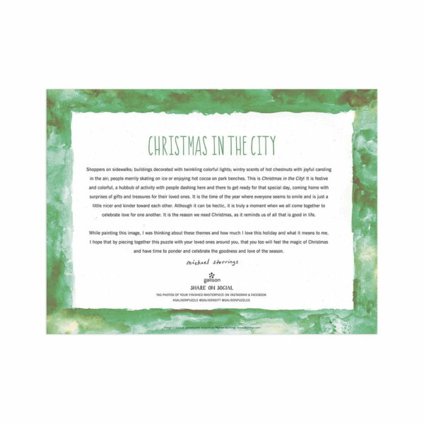 Puzzle Christmas in the City - Galison - 1000 pièces