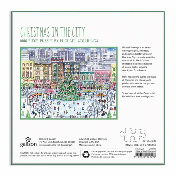 Puzzle Christmas in the City - Galison - 1000 pièces
