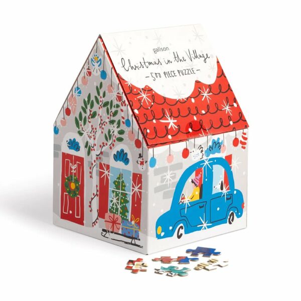 Boîte abîmée - Puzzle Christmas in the Village - Galison - 500 pièces