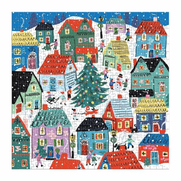 Puzzle Christmas in the Village - Galison - 500 pièces