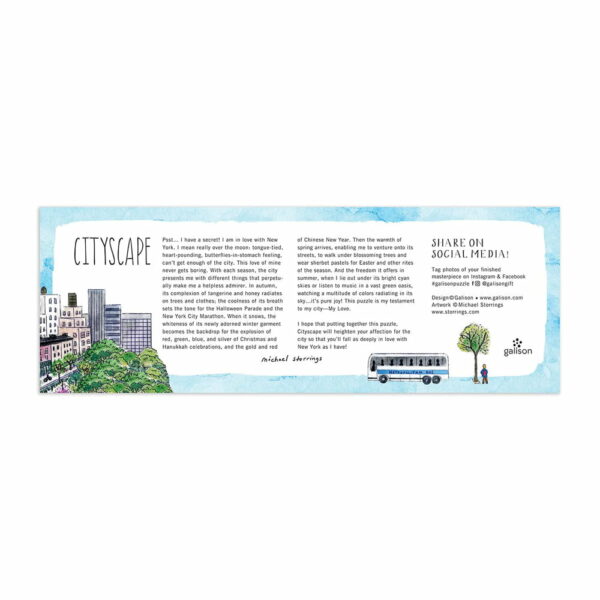 Puzzle Cityscape - Galison - 1000 pièces