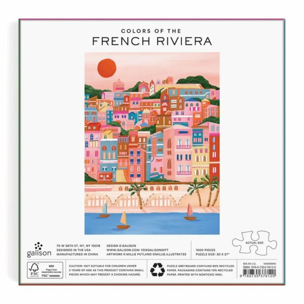 Puzzle Colors Of The French Riviera - Galison - 1000 pièces