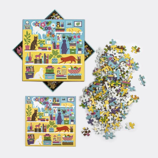 Puzzle Curious Cats - Galison - 500 pièces Puzzle Curious Cats - Galison - 500 pièces