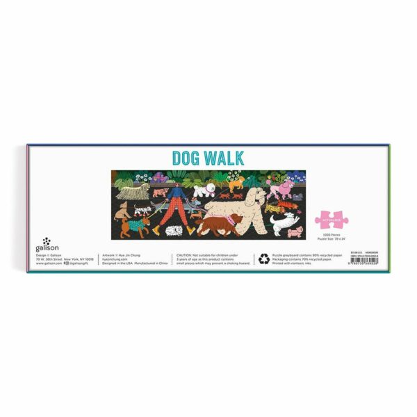 Puzzle Dog Walk - Galison - 1000 pièces