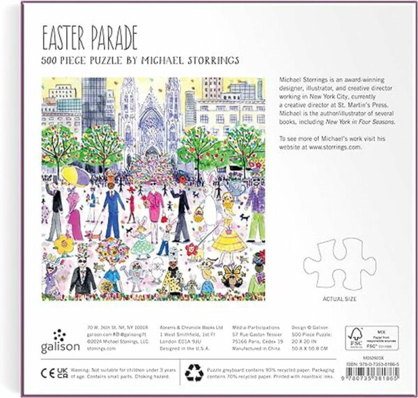 Puzzle Easter Parade - Galison - 500 pièces